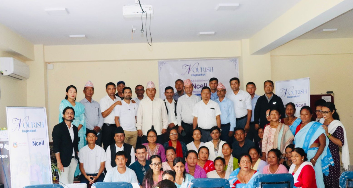 हुप्सेकोट गाउँपालिकामा किशोरावस्था पोषण सुधारका लागि अन्तरक्रिया कार्यक्रम सम्पन्न